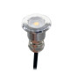 Single Pods Waterproof IP67 - Flat Surface LED Step/Stair/Deck  - LFLAT POLISHED STAINLESS STEEL LED COURTESY LIGHT- 12 volts - available n blue cool white and warm white color - WK-SS1FPSX - AZLED